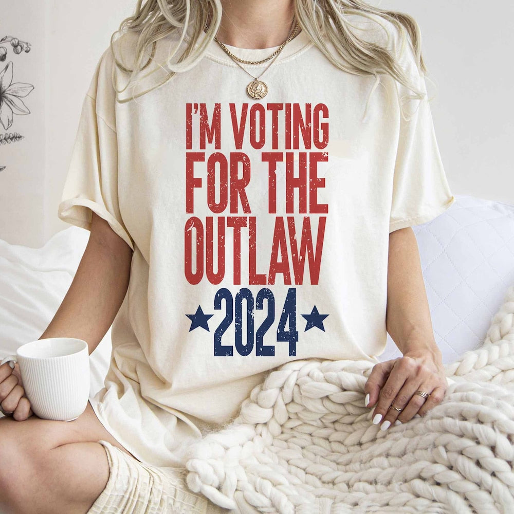 T-shirt et sweat à capuche « Je vote pour le hors-la-loi Trump », T-shirt du Parti républicain de l'Ouest, « Lui condamné, non coupable », Élection 2024, T-shirt et sweat à capuche « Président cowboy »