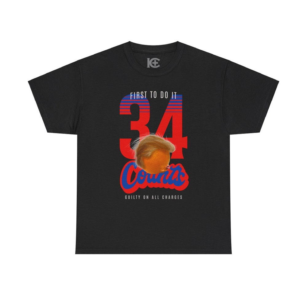34 Counts T-Shirt, Trump Gu1lty Shirt, Lustiges Trump-Politik-T-Shirt, Satire-Shirt zur Politik, Trump 2024 Shirts & Hoodie
