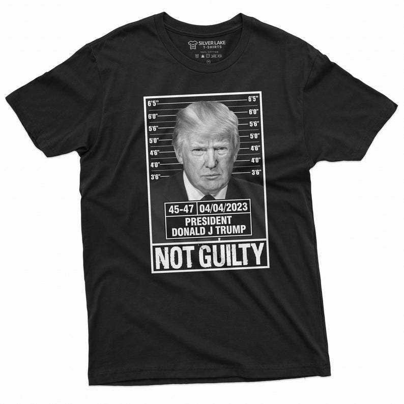 T-shirt photo de Donald Trump, T-shirt « Pas Guty 45-47 President », T-shirt et sweat à capuche « Arrêtez-nous » pour les élections présidentielles de soutien à Trump