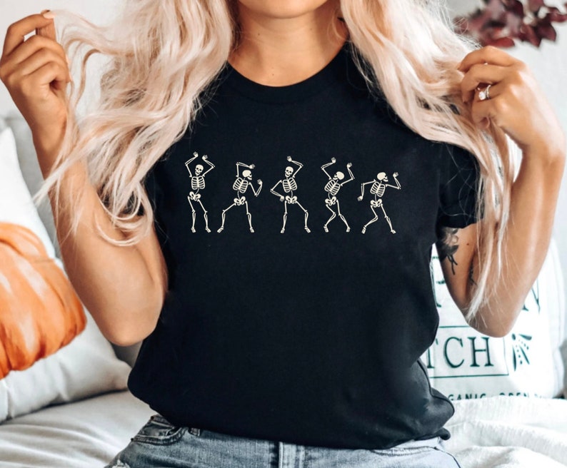 Squelette dansant - T-shirt et sweat à capuche Halloween 0924