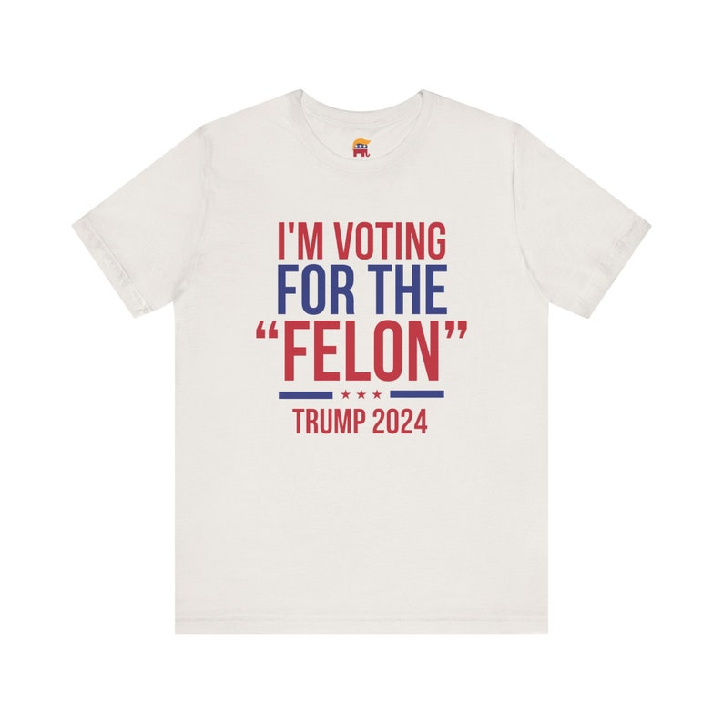 Trump – Ich wähle den „Verbrecher“ – Kurzarm-T-Shirt, Trump 2024 T-Shirt & Hoodie