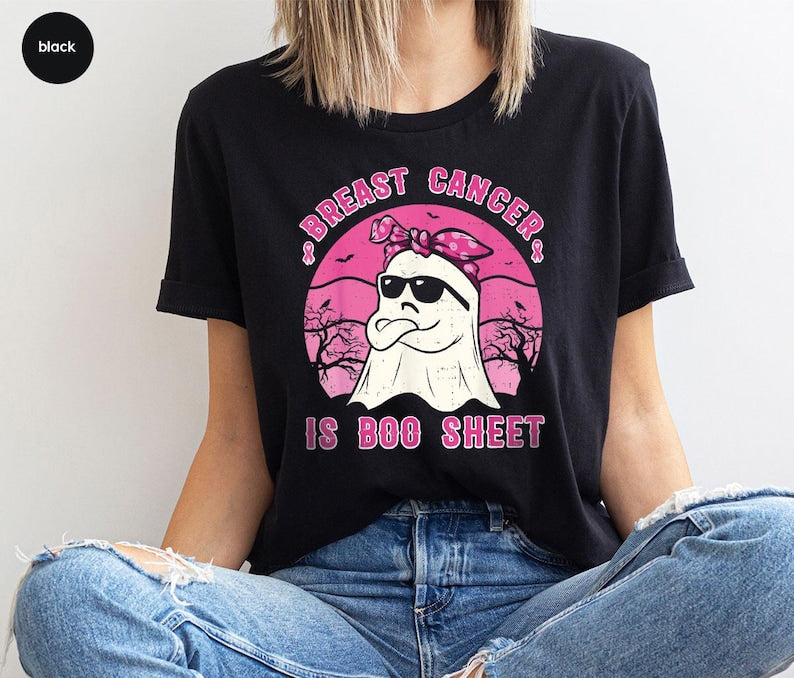 Breast Cancer Is Boo Sheet Shirt, Breast Cancer Shirt, Pink Ribbon Shirt, Cancer Survivor T-Shirt Breast Cancer Awareness T-shirt & Hoodie 0924