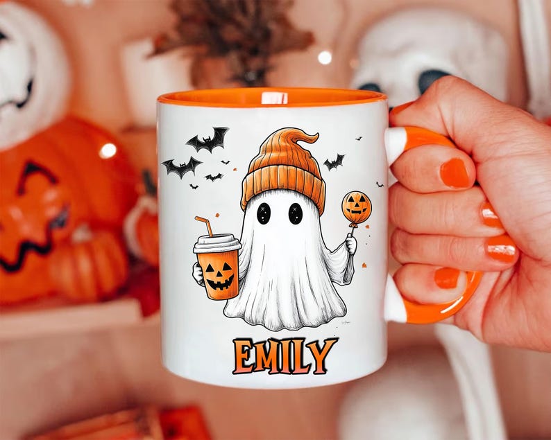 Mug personnalisé Halloween fantôme 0924