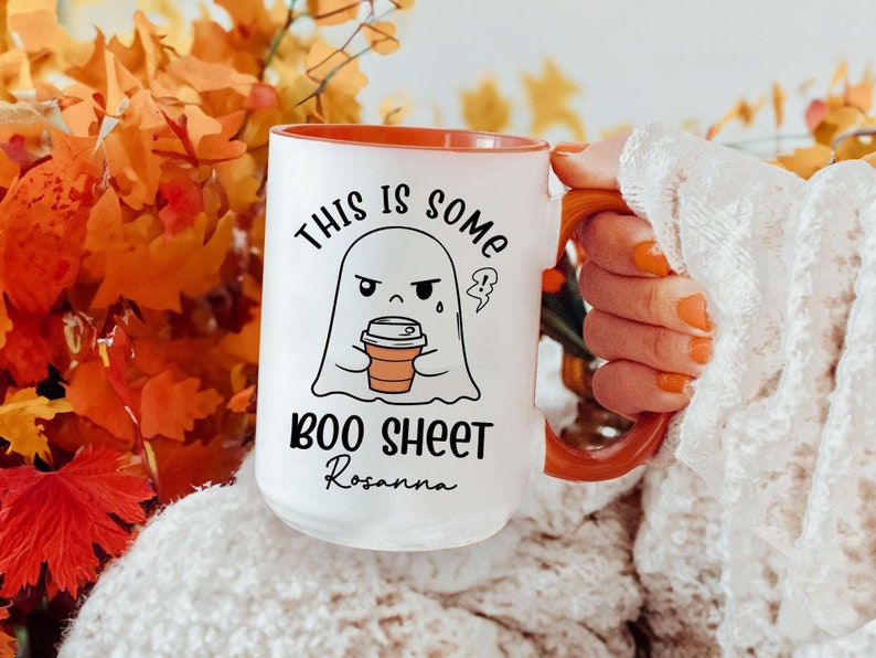 Mug personnalisé Halloween « This is Some Boo Sheet Ghost » 0924