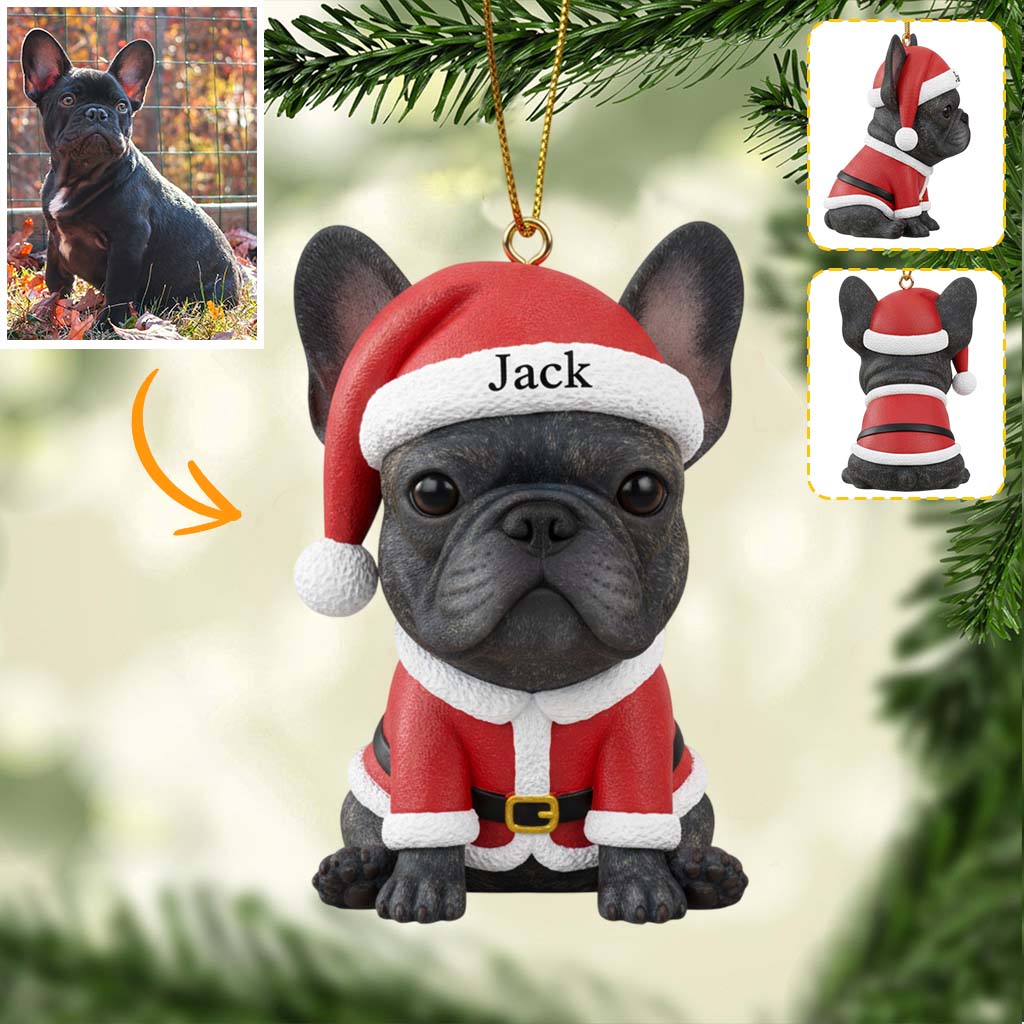 Furry And Bright - Personalized French Bulldog Dog Custom Made 3D Minifigure Ornament