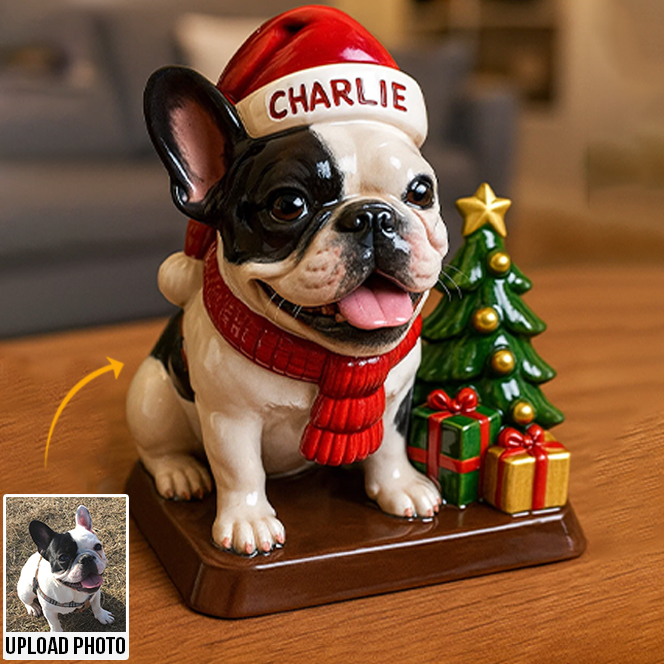 Dog Christmas - Personalized French Bulldog Dog Custom Shaped Acrylic Plaque