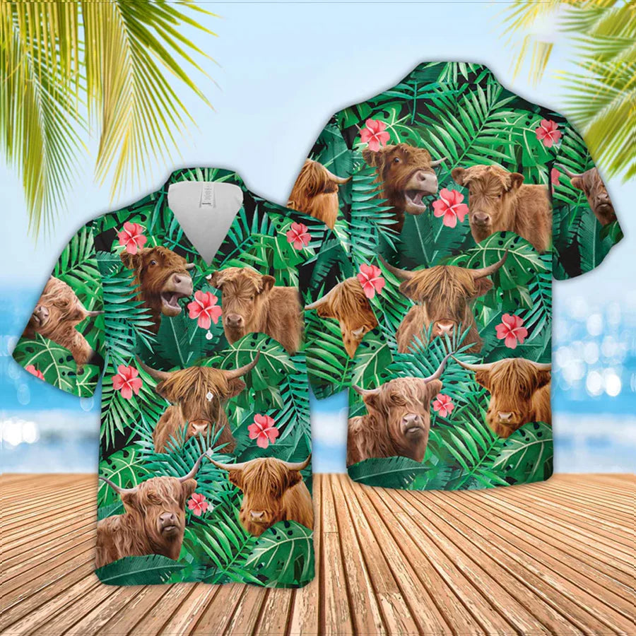 Highland Cow Lovers Highland Cow Hawaiian Shirt 0624