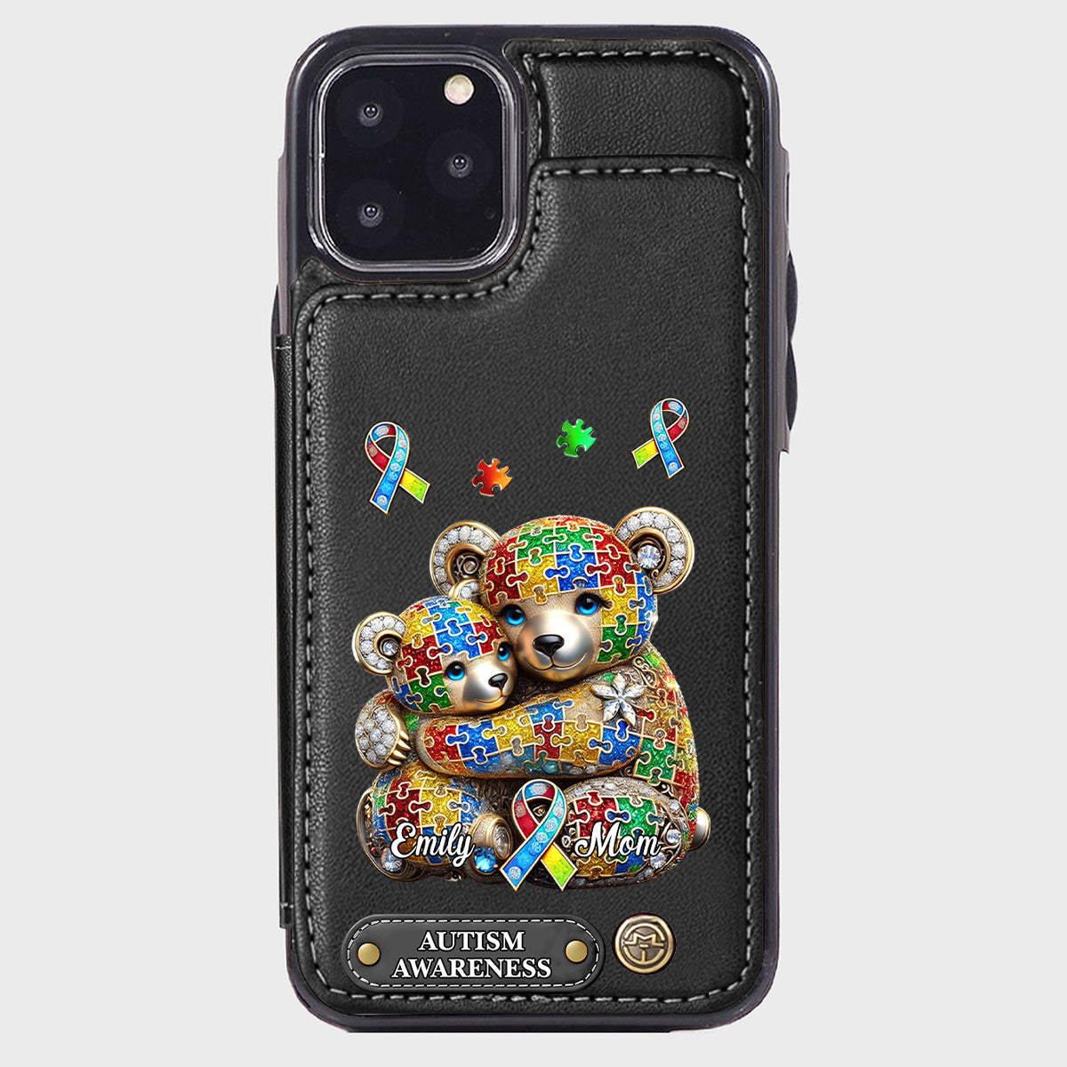 Strong Mama - Personalized Autism Awareness Wallet Phone Case