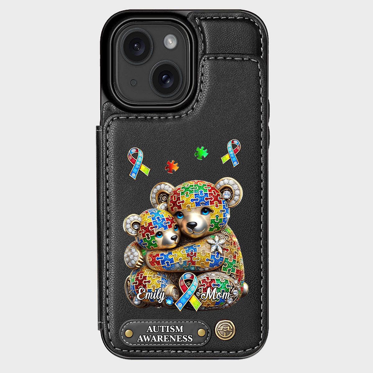 Strong Mama - Personalized Autism Awareness Wallet Phone Case