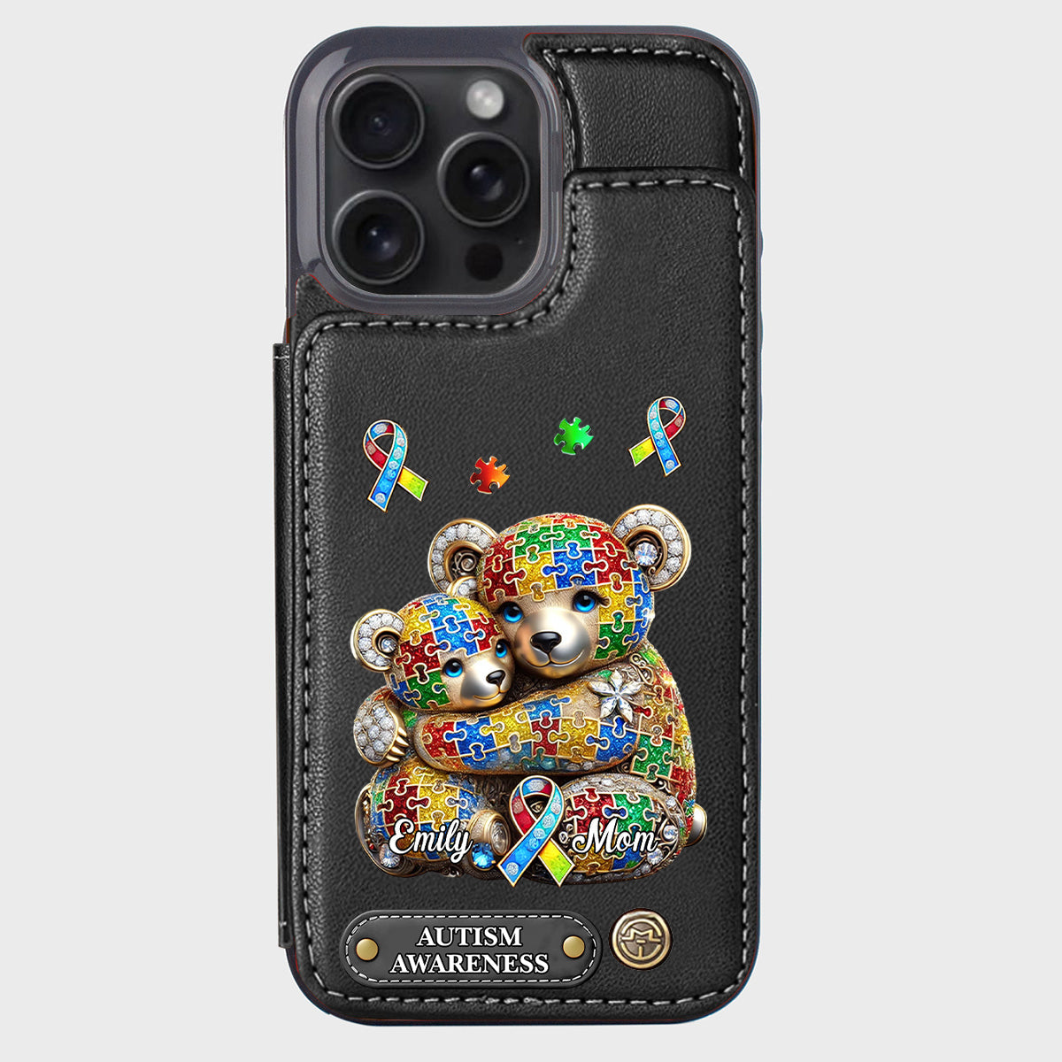 Strong Mama - Personalized Autism Awareness Wallet Phone Case