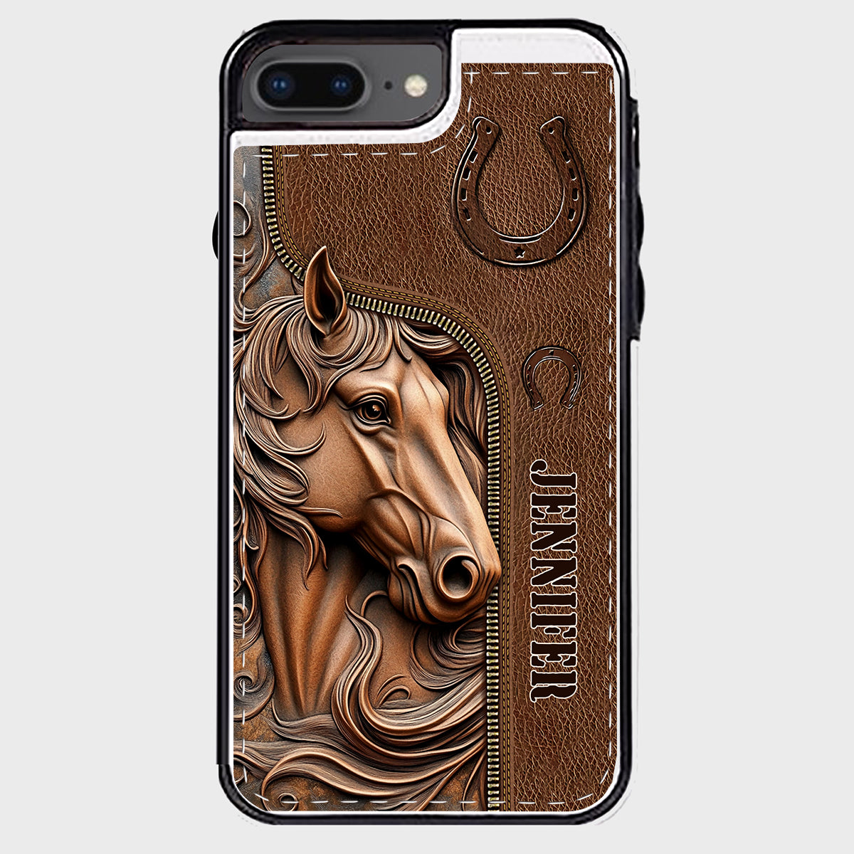 Easily Distracted By Horses - Personalized Horse Foldable Wallet Phone Case