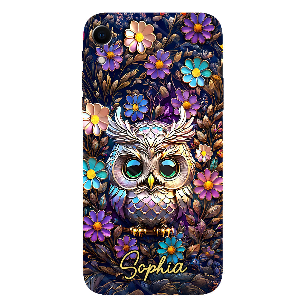 Cute Owl - Personalized Owl Full Print Phone Case