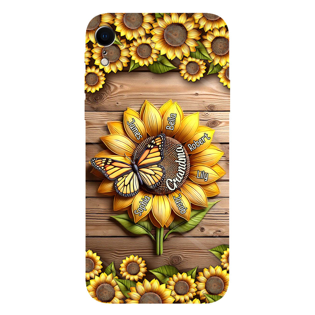 You Are My Sunshine Grandma Mom - Personalized Grandma Full Print Phone Case