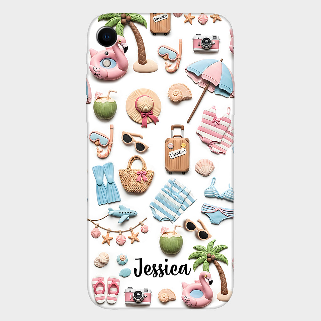Beach Lovin' Girl - Personalized Sea Lover Full Print Phone Case