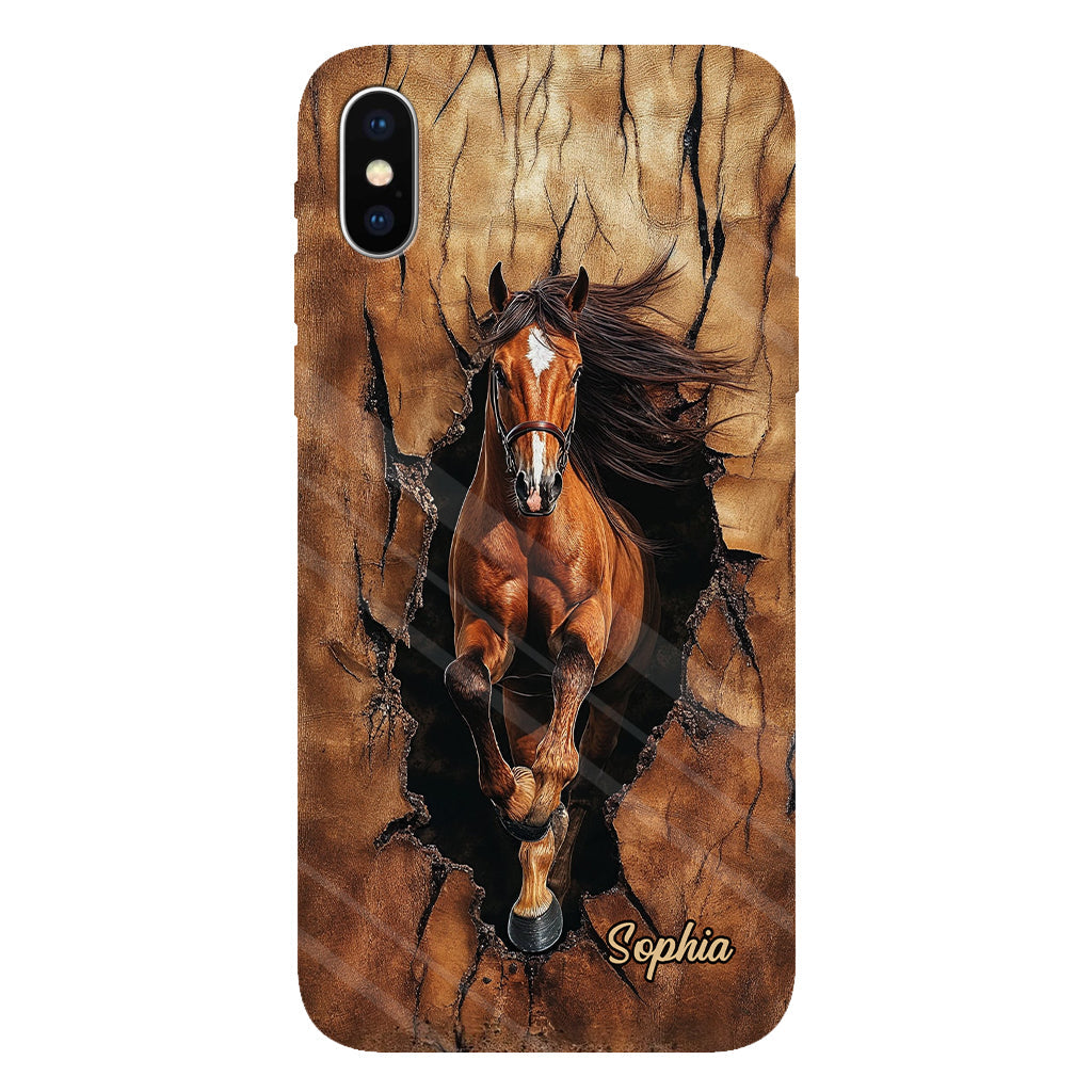 Horse Lovers - Personalized Horse Full Print Phone Case
