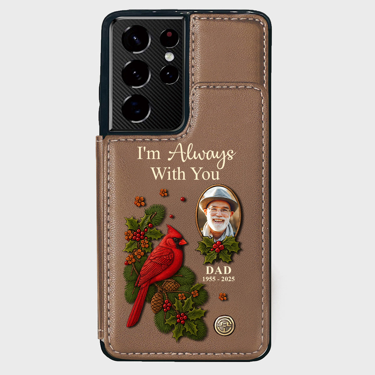 I Am Always With You - Personalized Memorial Wallet Phone Case