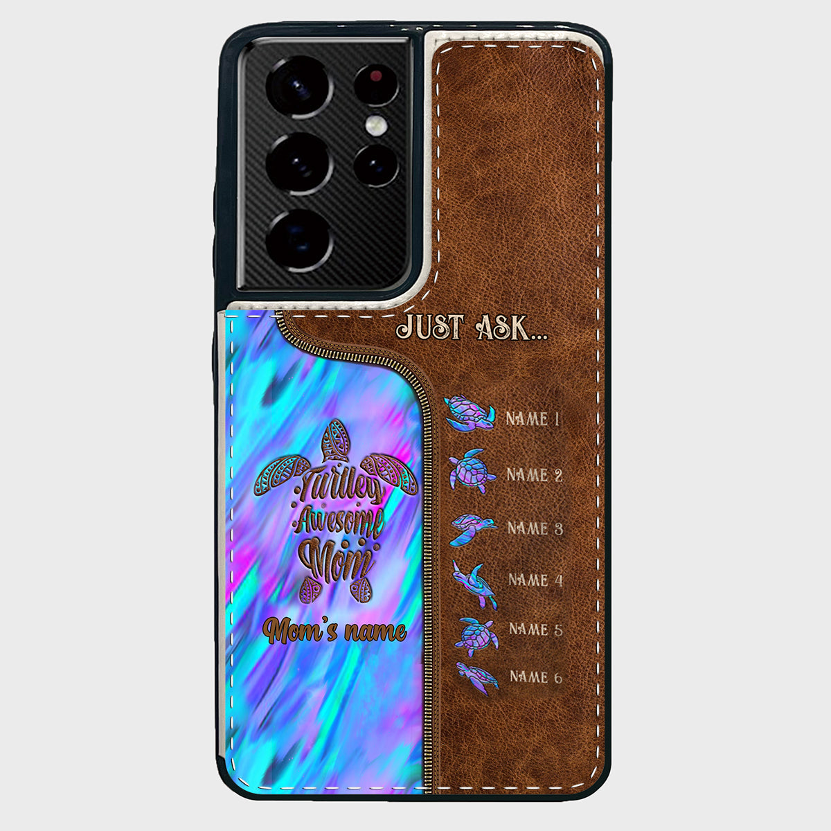 Holding Hands - Personalized Mother Foldable Wallet Phone Case