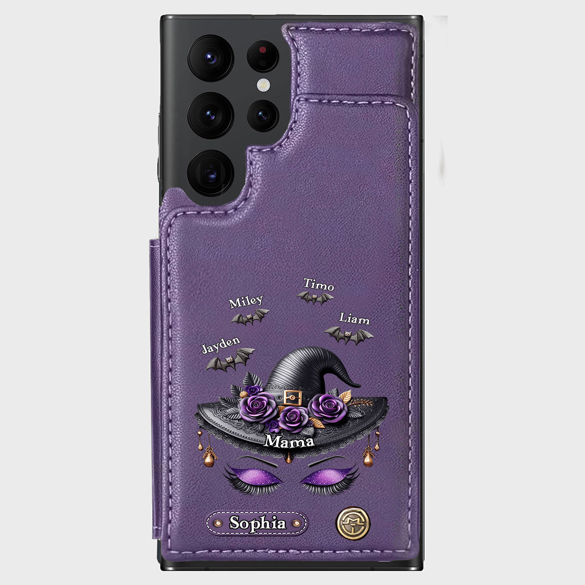 Perfect Gift For Mom, Grandma Witch - Personalized Mother Wallet Phone Case