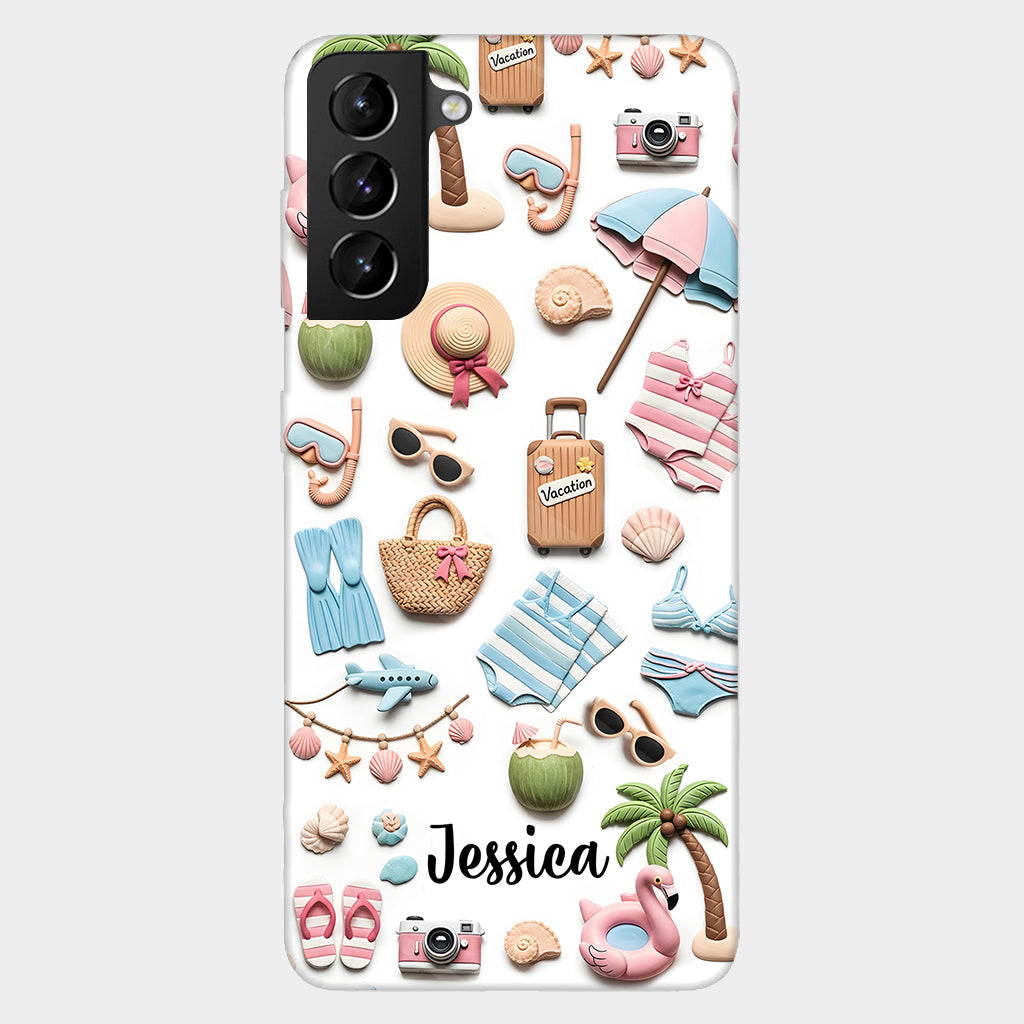 Beach Lovin' Girl - Personalized Sea Lover Full Print Phone Case
