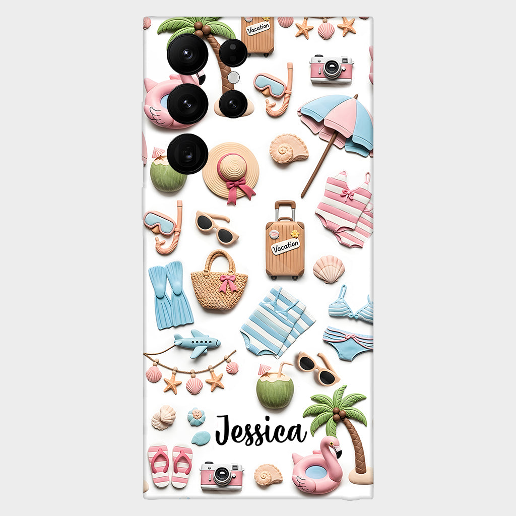 Beach Lovin' Girl - Personalized Sea Lover Full Print Phone Case