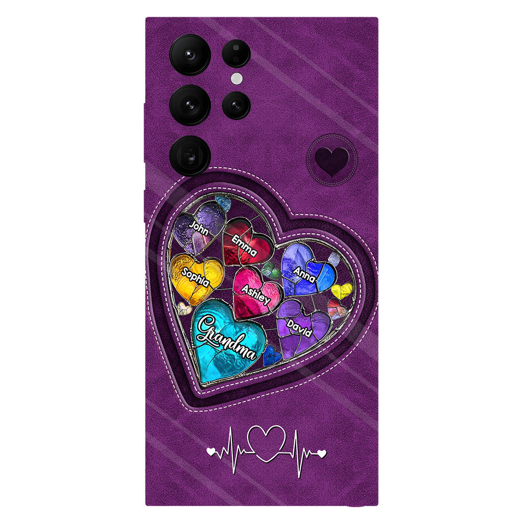 Grandma's Mom's Sweethearts - Personalized Grandma Full Print Phone Case