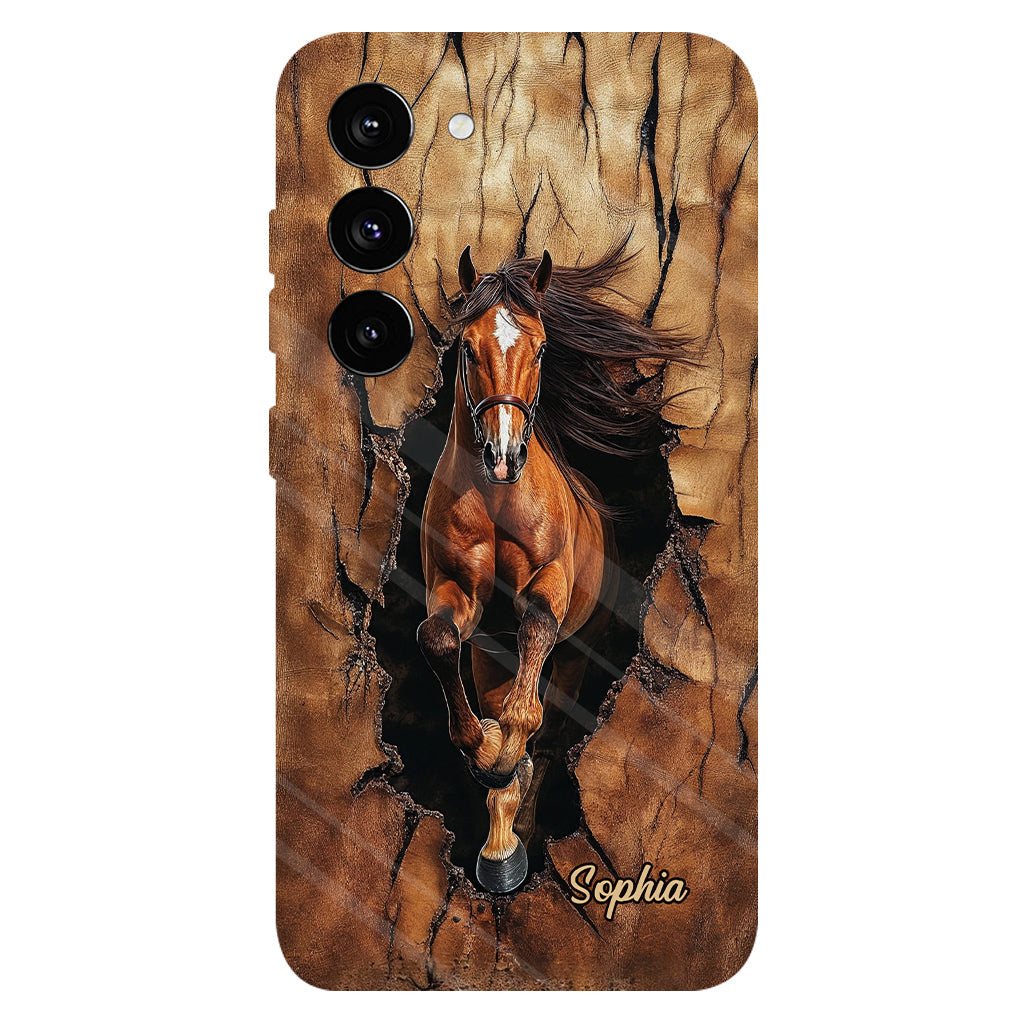 Horse Lovers - Personalized Horse Full Print Phone Case