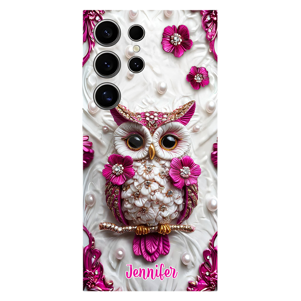 Beautiful Owl - Personalized Owl Full Print Phone Case