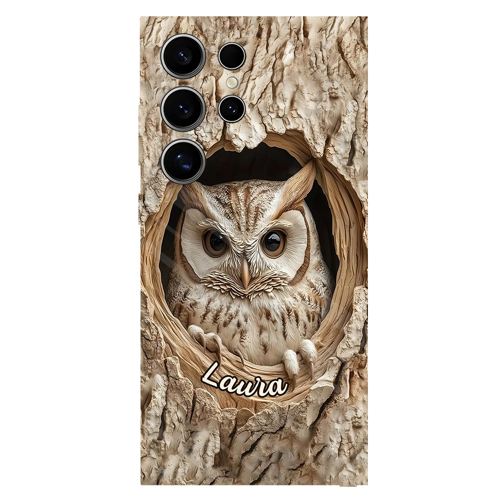Hollow Watcher - Personalized Owl Full Print Phone Case
