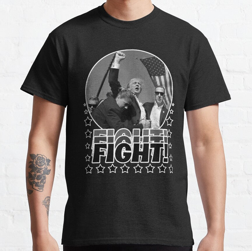 „Niemals aufgeben“-Shirt, „Kämpfe für Amerika“-T-Shirt, „Kundgebung 2024“-Shirt & Hoodie