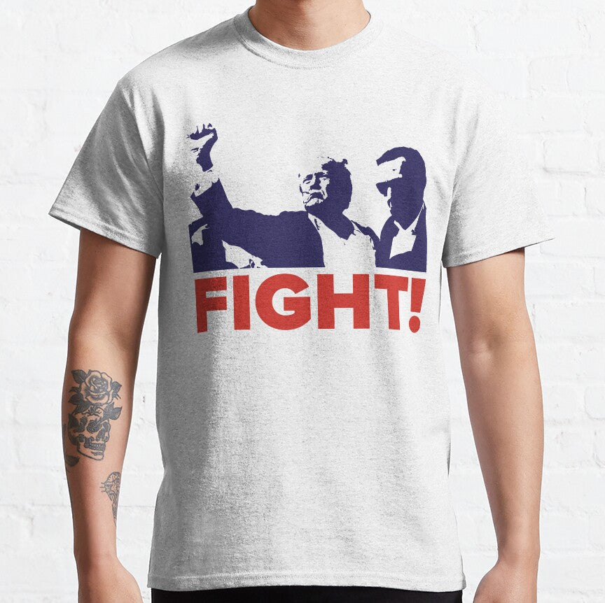 T-shirt « Never Surrender », T-shirt « Fight For America », T-shirt et sweat à capuche « Rallye 2024 »