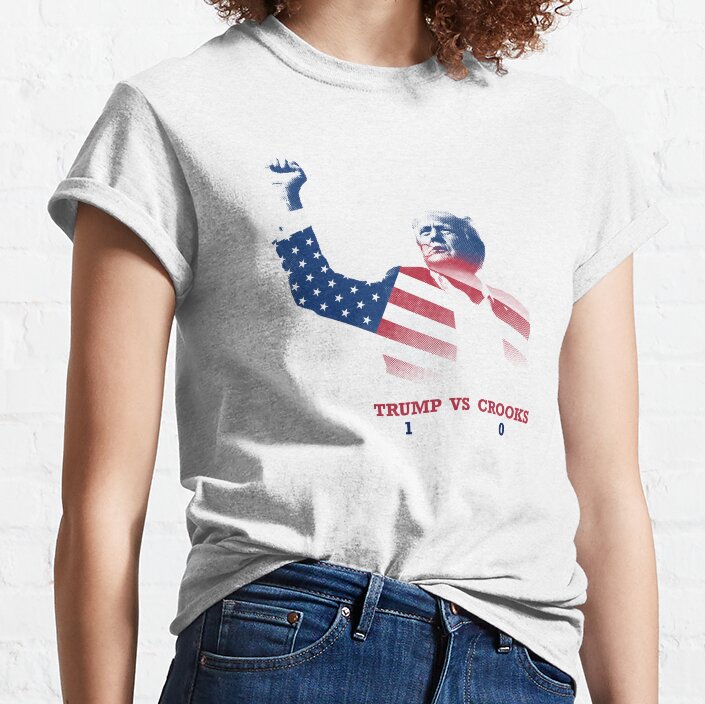 T-shirt pare-balles, T-shirt « Never Surrender », T-shirt « Fight For America », T-shirt de rallye rétro, T-shirt et sweat à capuche « Fight Fight Fight ».