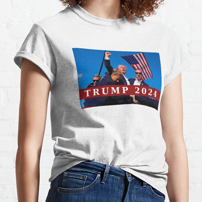 T-shirt « Tu as raté », T-shirt « Fight Fight Fight », T-shirt et sweat à capuche « Rallye 2024 »