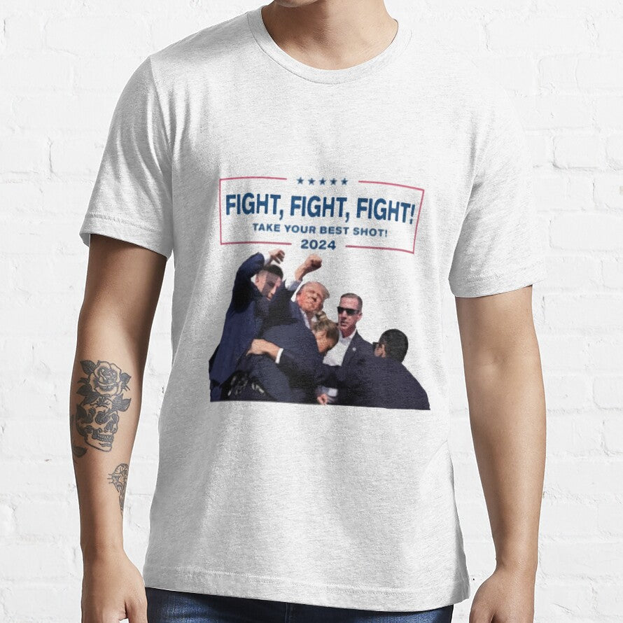 T-shirt « Never Surrender », T-shirt « Fight For America », T-shirt et sweat à capuche « Rallye 2024 »