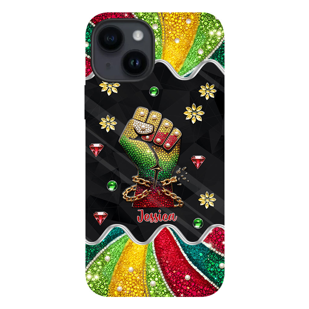 They Not Like Us - Personalized Juneteenth Full Print Phone Case & Phone Grip