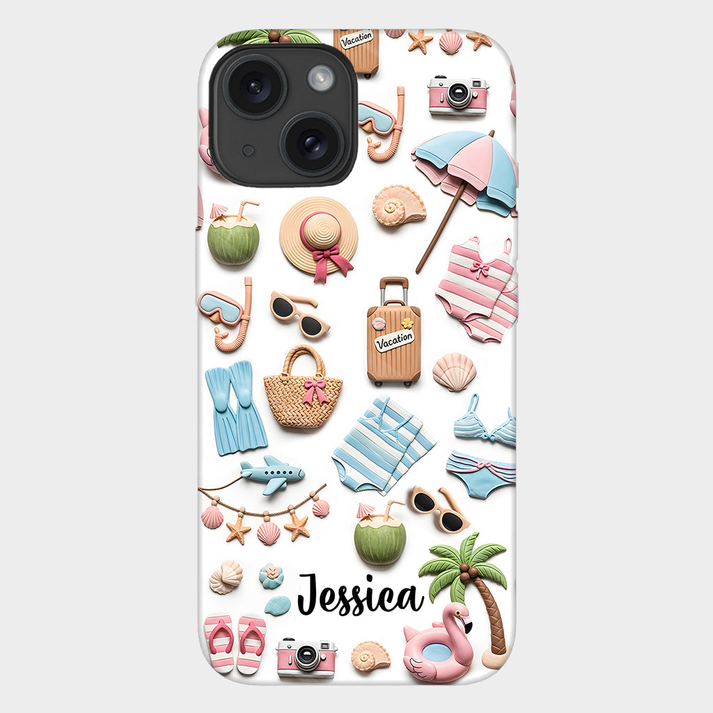 Beach Lovin' Girl - Personalized Sea Lover Full Print Phone Case