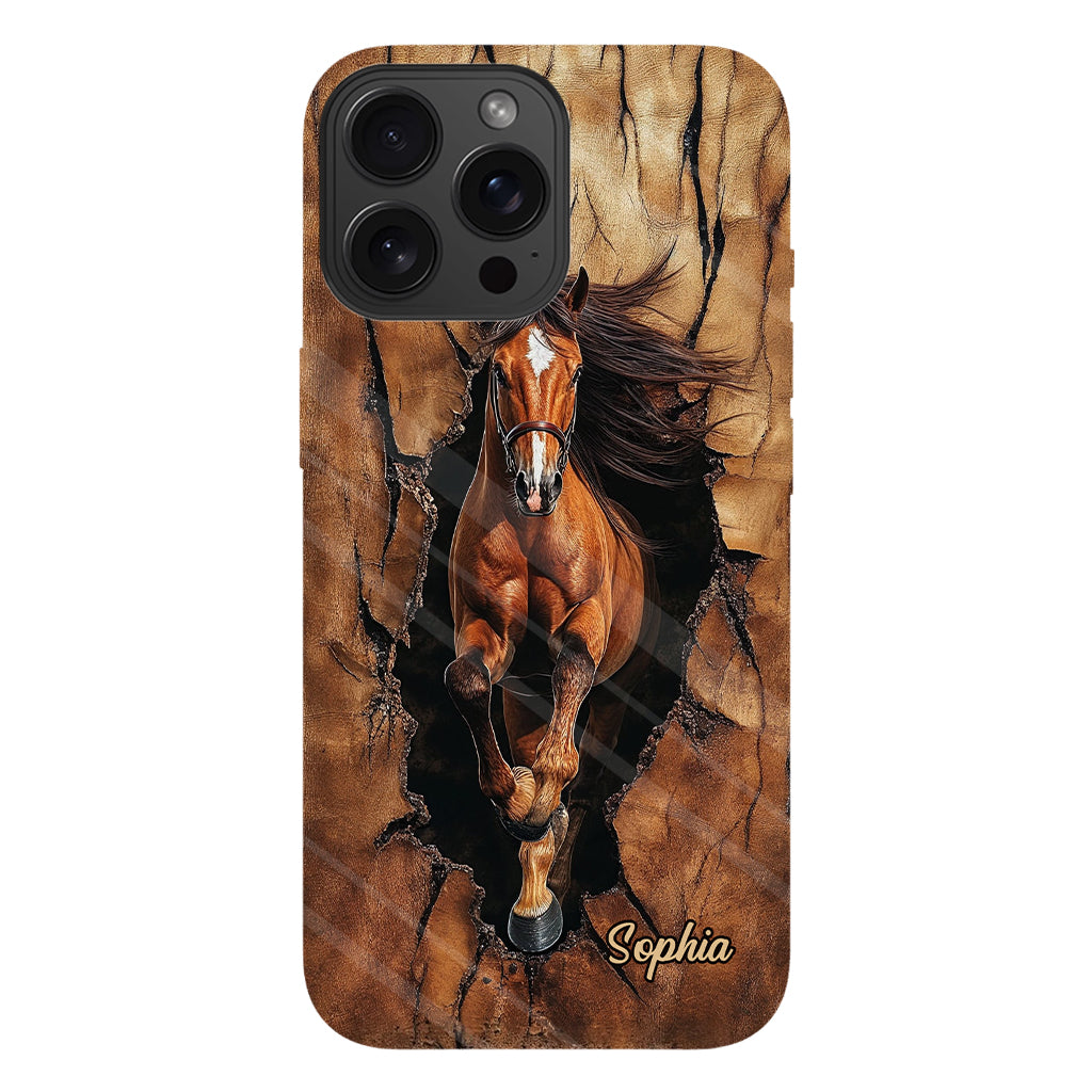 Horse Lovers - Personalized Horse Full Print Phone Case