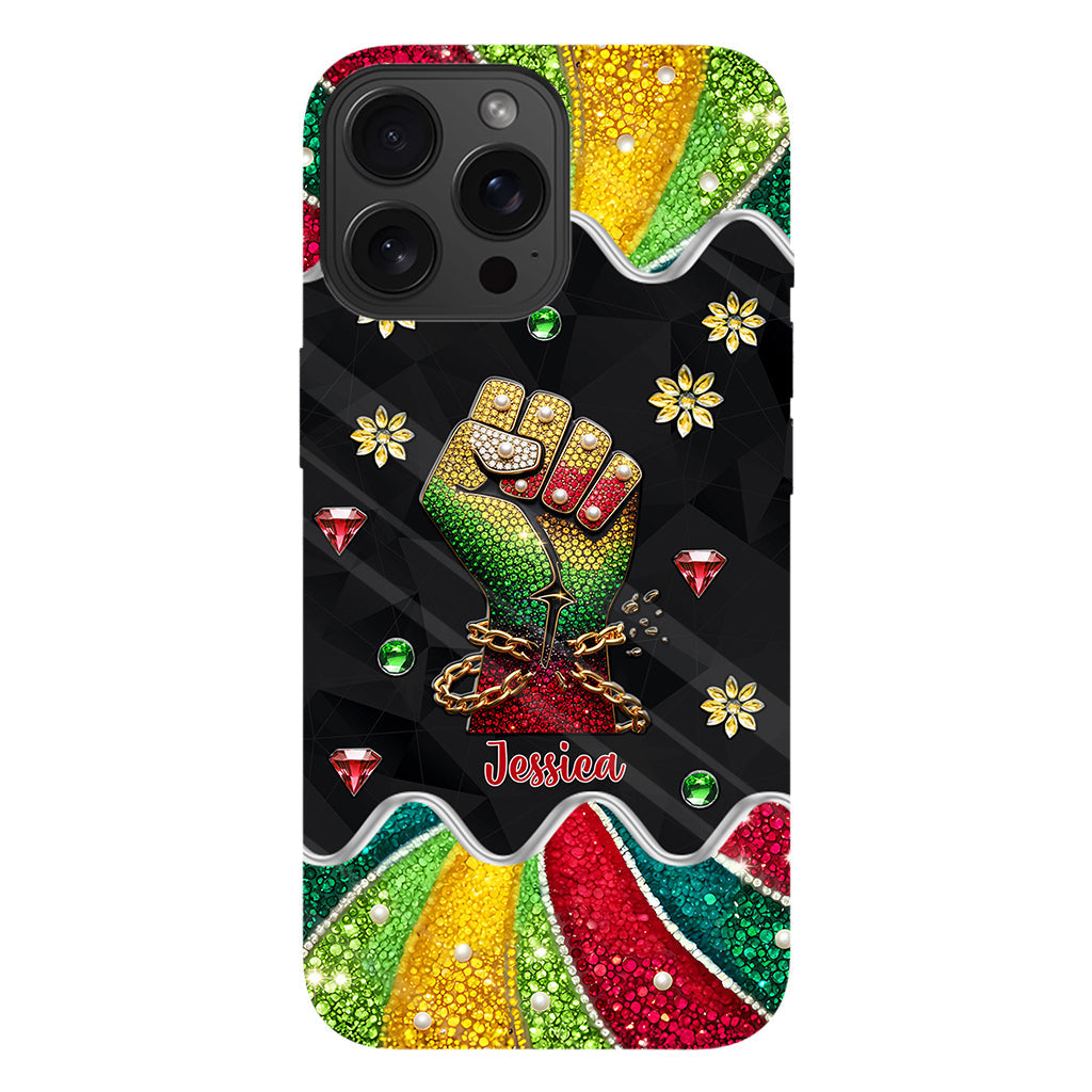 They Not Like Us - Personalized Juneteenth Full Print Phone Case & Phone Grip
