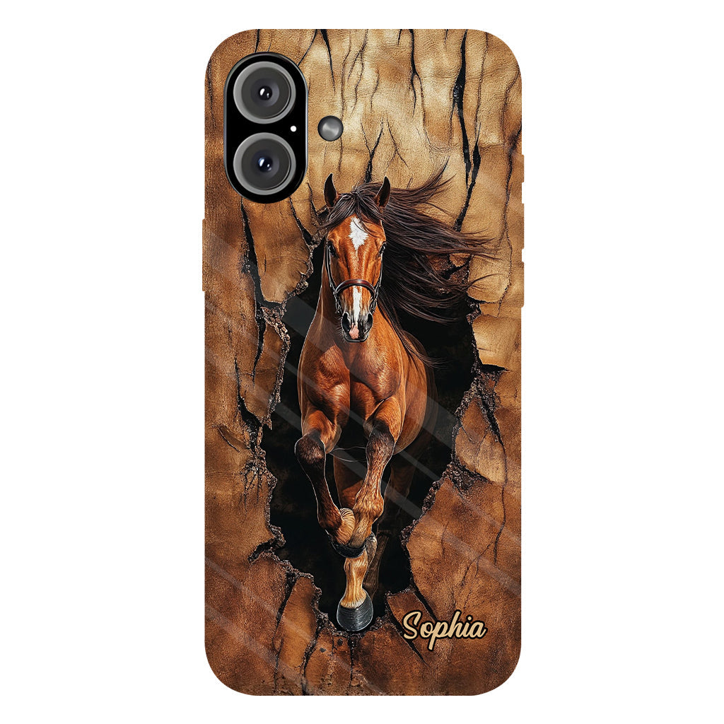 Horse Lovers - Personalized Horse Full Print Phone Case