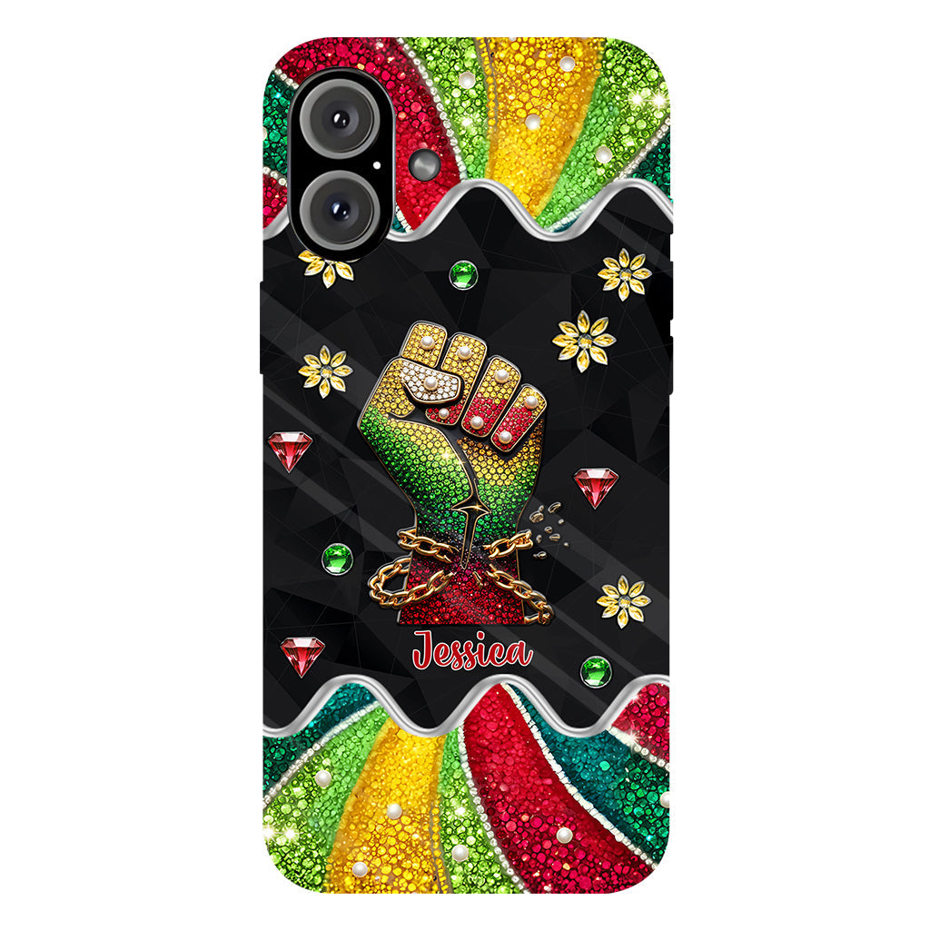 They Not Like Us - Personalized Juneteenth Full Print Phone Case & Phone Grip