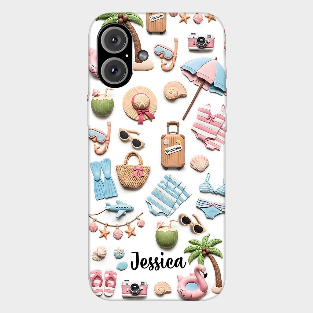 Beach Lovin' Girl - Personalized Sea Lover Full Print Phone Case