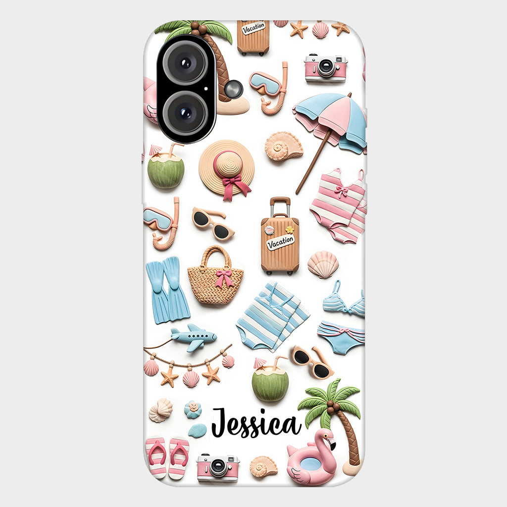 Beach Lovin' Girl - Personalized Sea Lover Full Print Phone Case