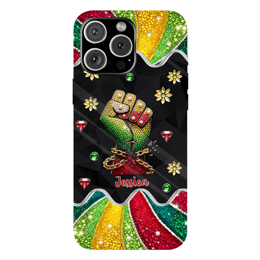 They Not Like Us - Personalized Juneteenth Full Print Phone Case & Phone Grip
