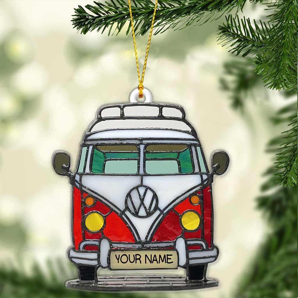 Love Camping - Personalized Christmas Ornament (Printed On Both Sides)