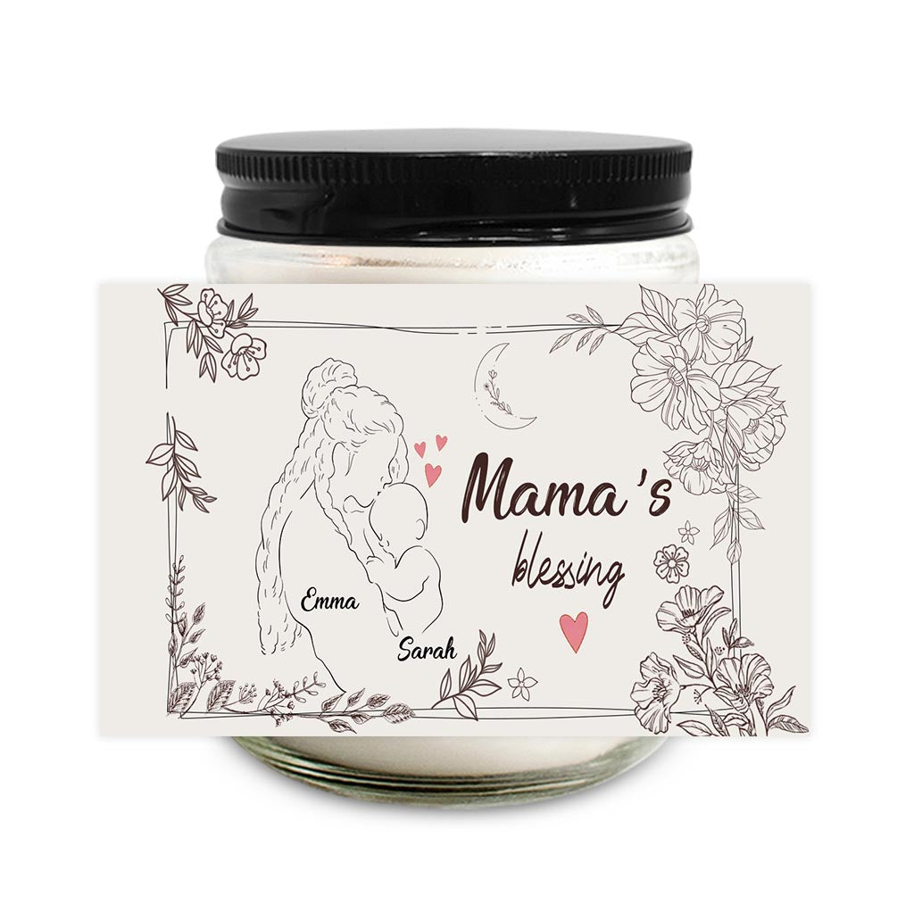 Mama's Blessing - Personalized Mother's Day Mother Candle