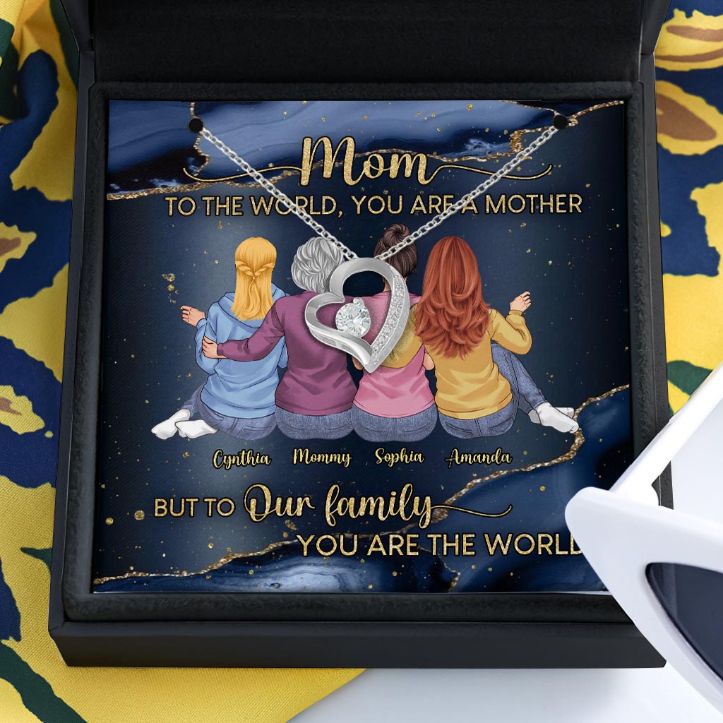 You Are The World - Personalized Mother's Day Mother Necklace