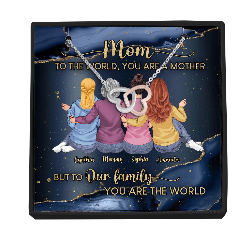 You Are The World - Personalized Mother's Day Mother Necklace