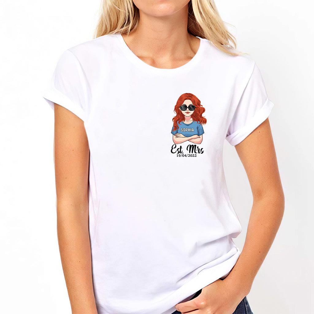 Mr And Mrs - Personalized Couple T-shirt and Hoodie