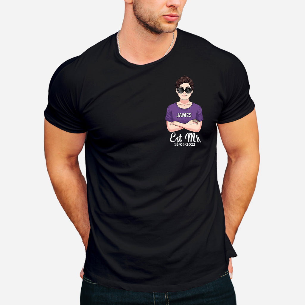 Mr And Mrs - Personalized Couple T-shirt and Hoodie