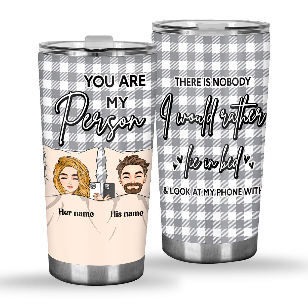 There Is Nobody - Personalized Couple Tumbler