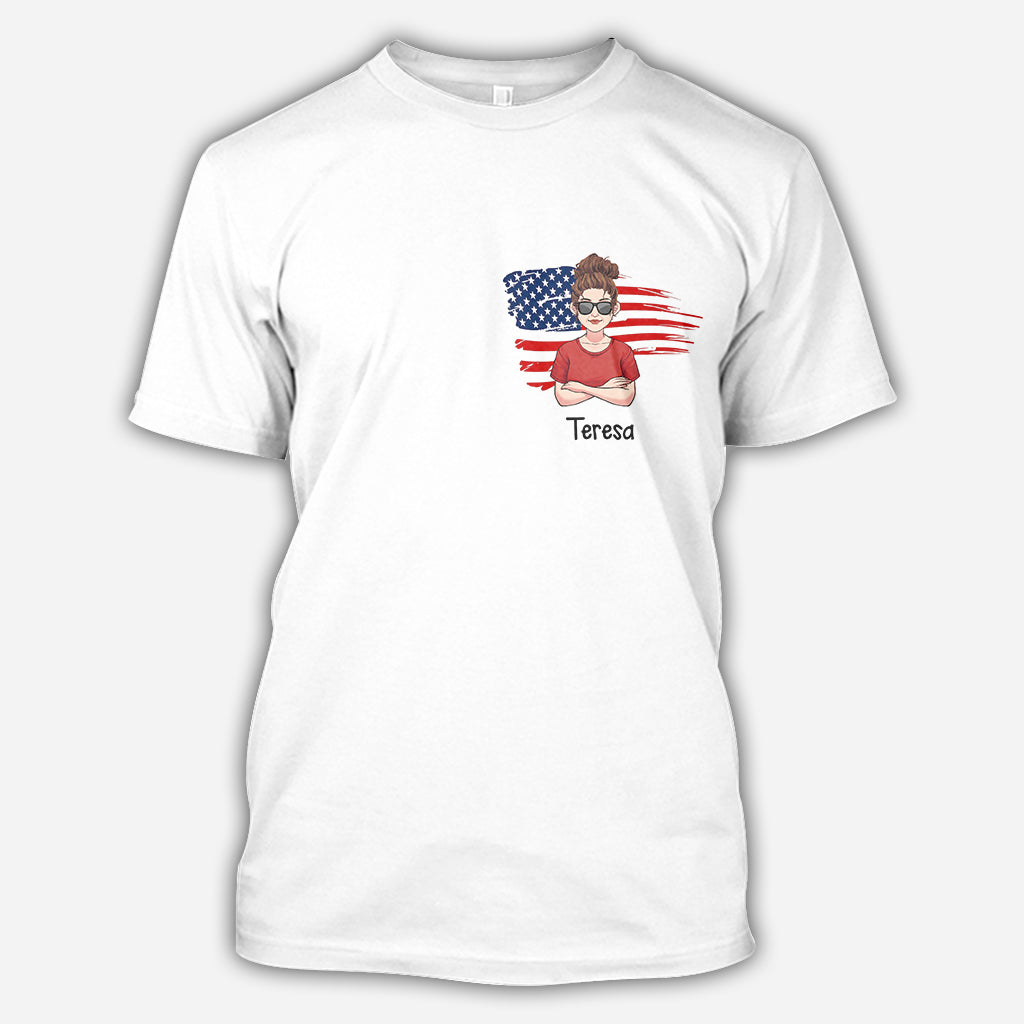 All American Mama - Gift for mom, aunt, grandma - Personalized All Over Shirt